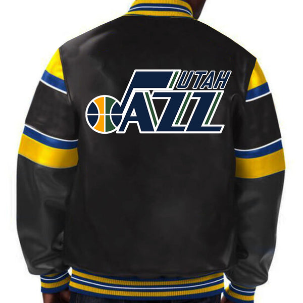 NBA Utah Jazz Leather Jacket For Men and Women