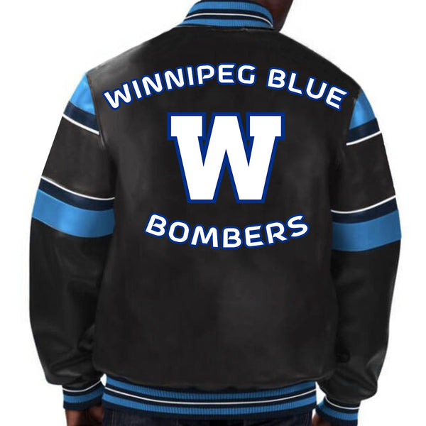 CFL Winnipeg Blue Bombers Varsity Jacket by TJS