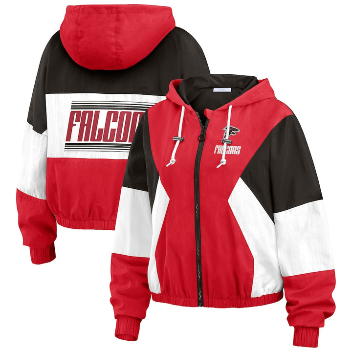 Atlanta Falcons women’s color block full-zip jacket


