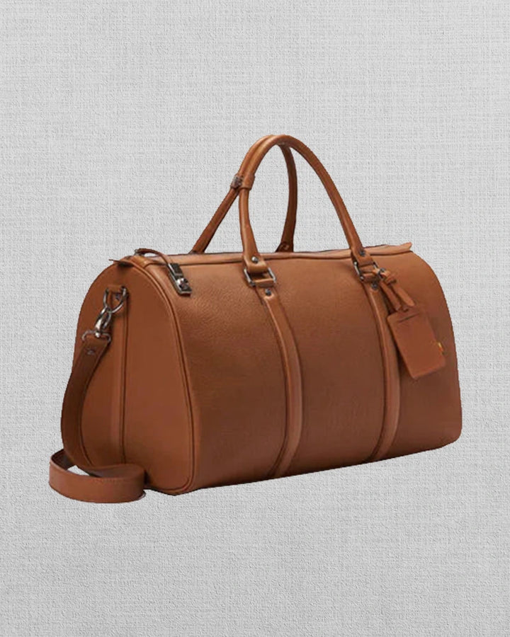 Durable Leather Travel Bag with Secure Locking Mechanism in UK