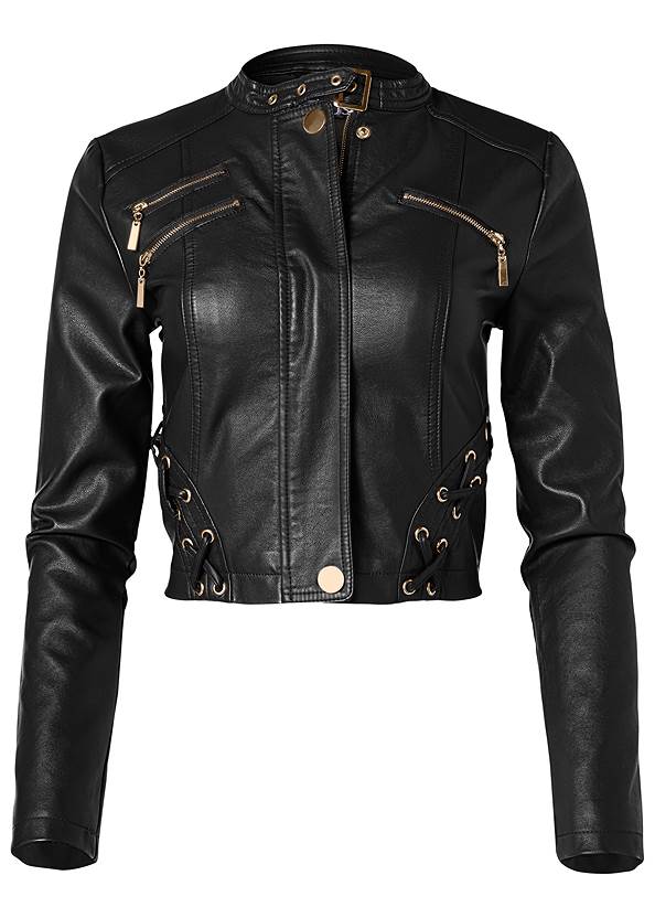 100% real cow leather jacket for women in USA