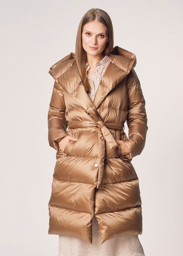 Womens Beige Down Winter Jacket