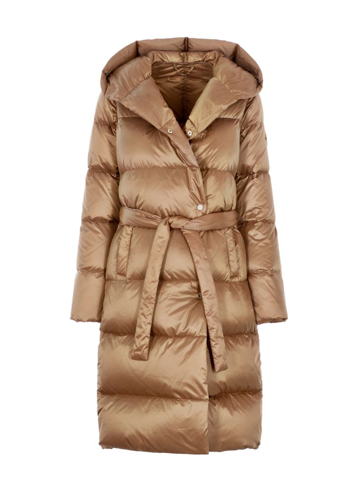 Women's Beige Down Jacket for Winter Comfort and Style in American Market