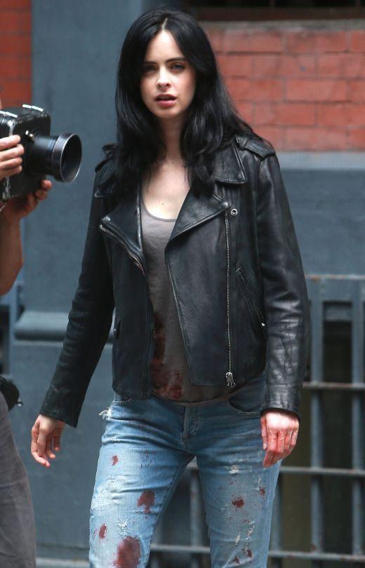 Jessica Jones Krysten Ritter leather Jacket