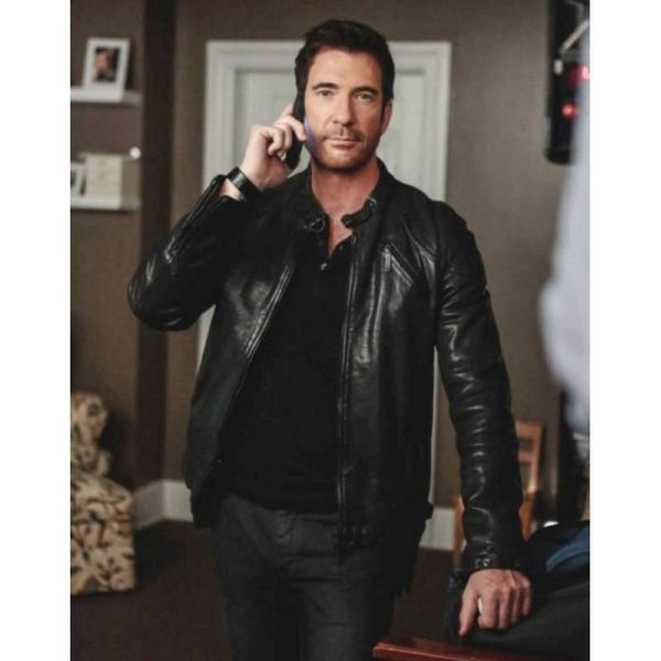 STYLISH HOSTAGES DYLAN MCDERMOTT LEATHER JACKET BY TJS