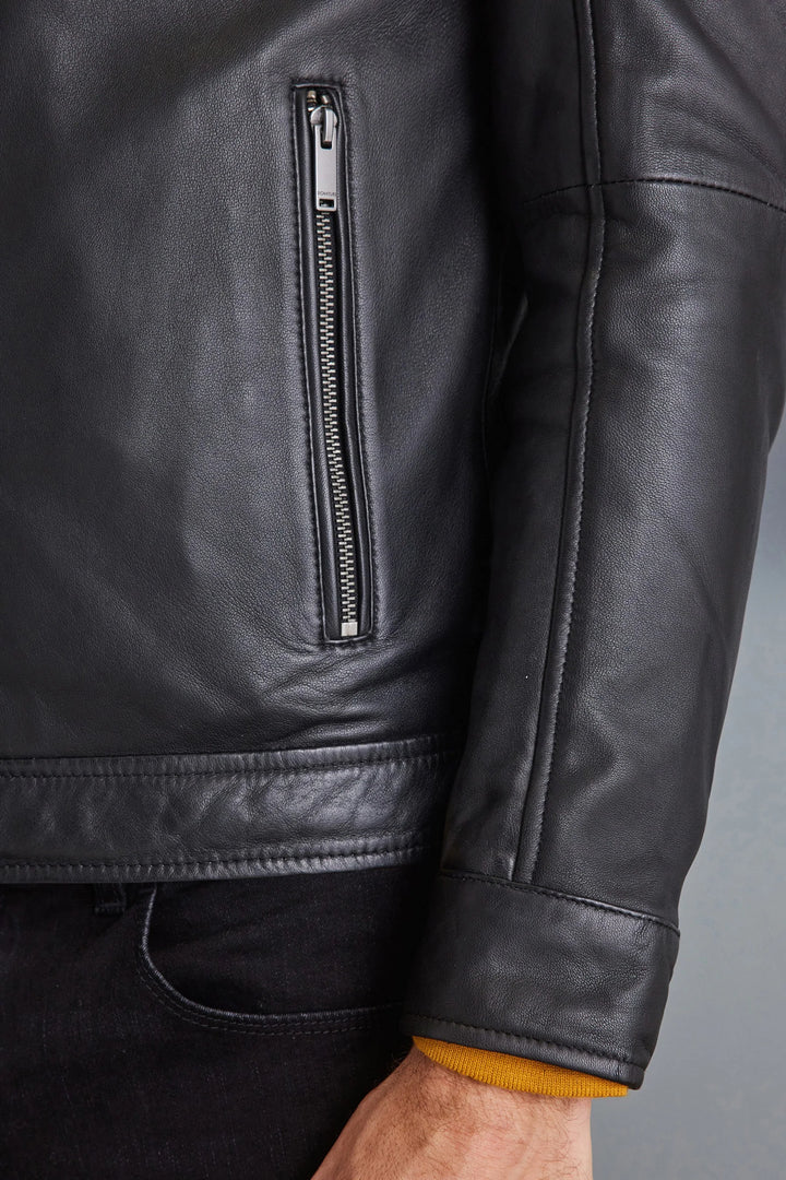 A Must-Have: Classic Black Leather Jacket in United state market