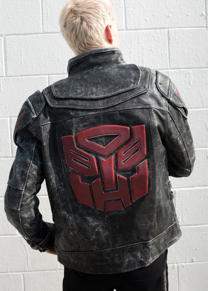 black Shield Autobot Transformers Premium Leather Jacket for men