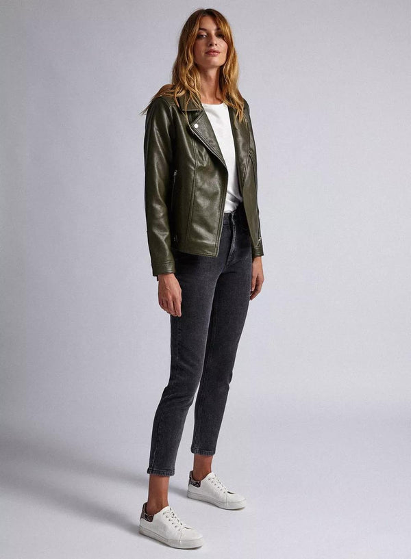 Classic Green biker jacket