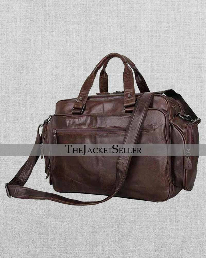 LEATHER BUSINESS TRAVEL BRIEFCASE