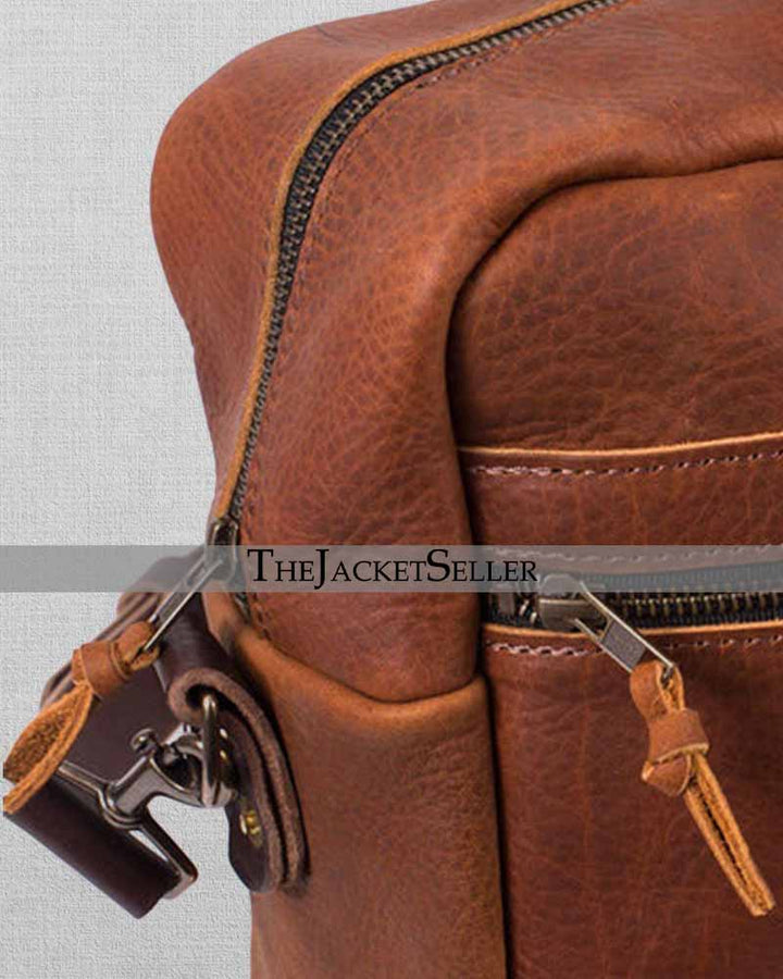 High-Quality Full Grain Leather Briefcase for Travel in America