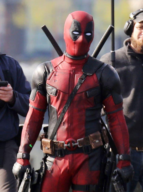 Shop Ryan Reynolds Red And Black Deadpool Jacket
