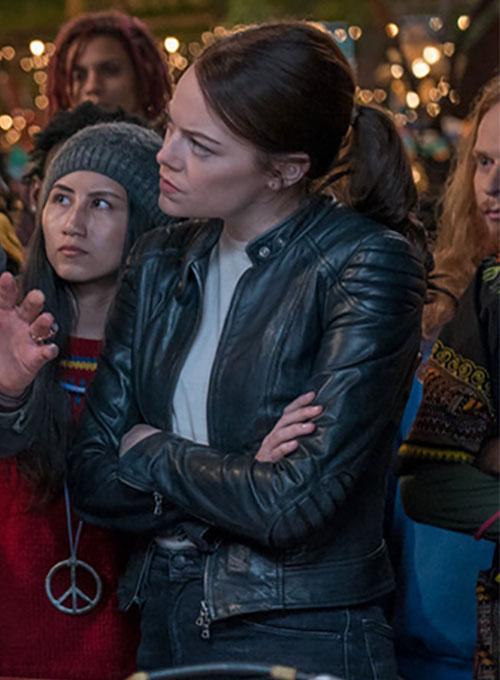 Emma Stone's Zombieland leather jacket by TJS in USA market