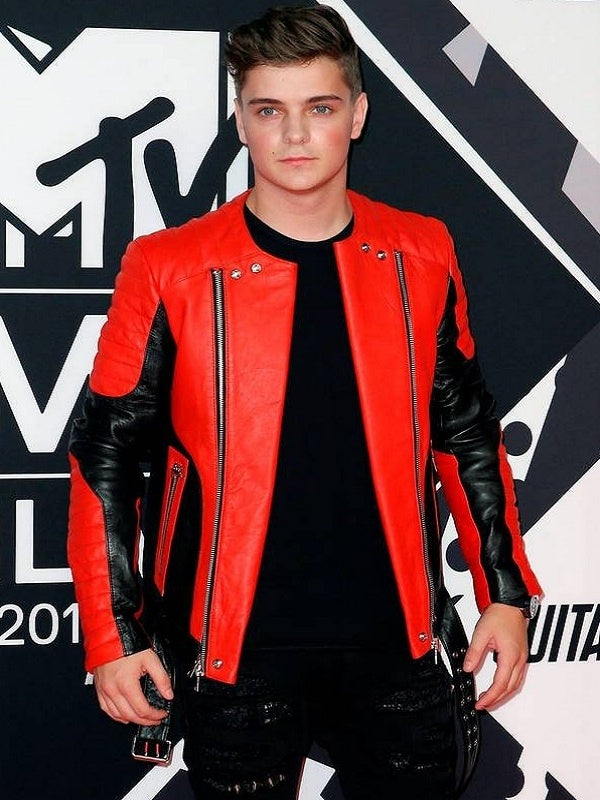 MARTIN GARRIX MTV EUROPEAN MUSIC AWARDS LEATHER JACKET | MEN CELEBRITY JACKET BY THE JACKET SELLER