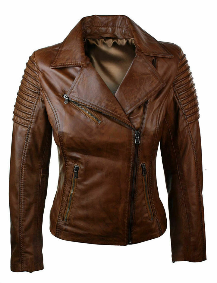 Leather jacket for women