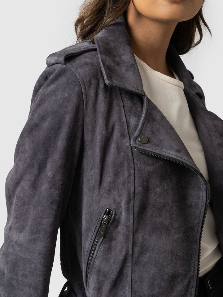 SUEDE LEATHER JACKET FOR WOMEN