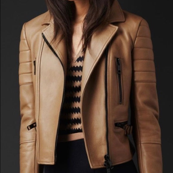 Sheep leather jacket for women in USA