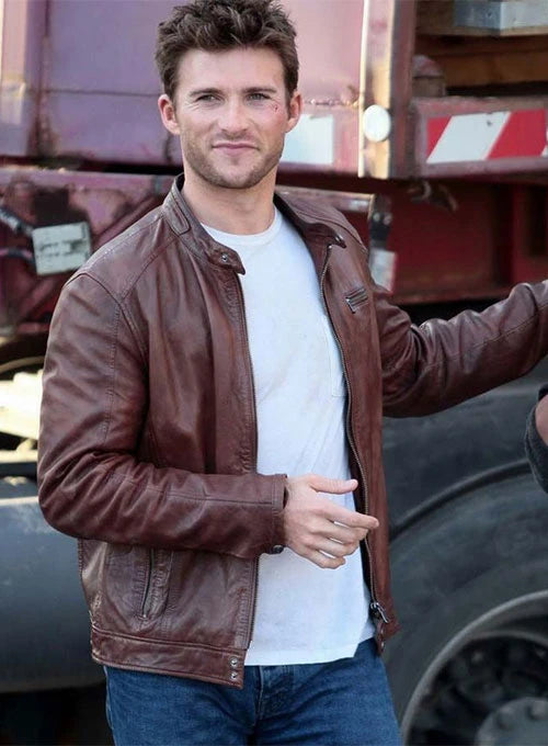 Sam Worthington's leather jacket is a classic wardrobe staple with a modern twist in USA market