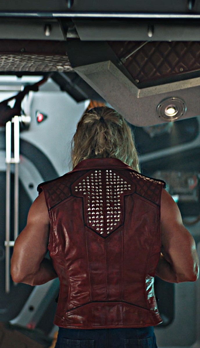 Chris Hemsworth's Signature Style Leather Vest in American style