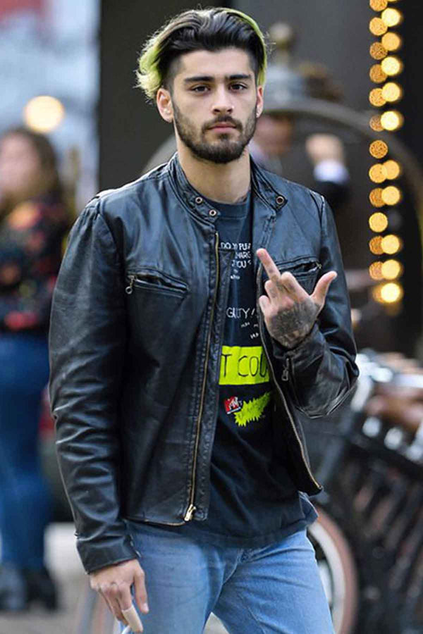 Zayn Malik Stylish Leather Jacket 2022 in USA market